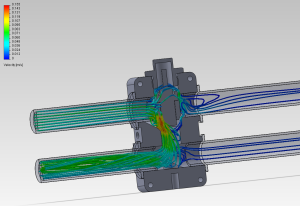 Mishimoto in-line oil thermostat CFD analysis 
