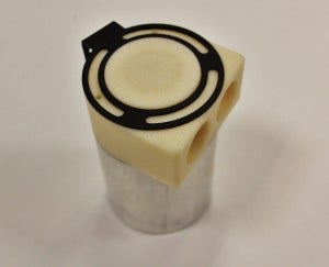 3D-printed prototype catch can lid 