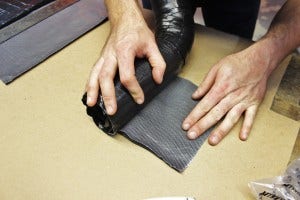Fiber-reinforced silicone layer for Fiesta ST parts 