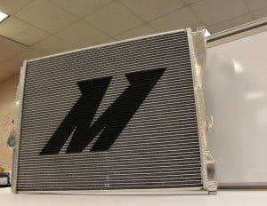 Mishimoto prototype BMW E46 radiator 