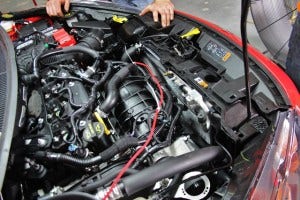 Mishimoto Ford Fiesta ST radiator installed 