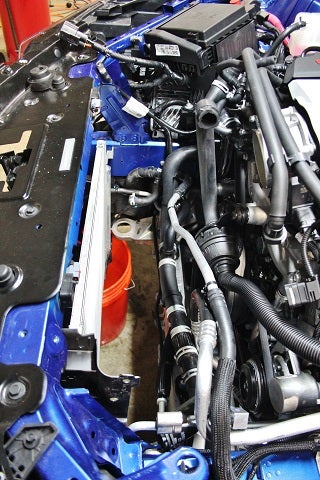 Removing stock Camaro radiator 