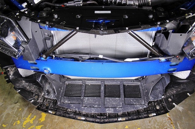 Stock Camaro external transmission cooler 