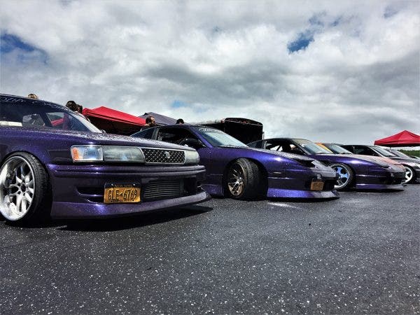 The Life Ruiner Drift Crew have a sweet purple theme going on.